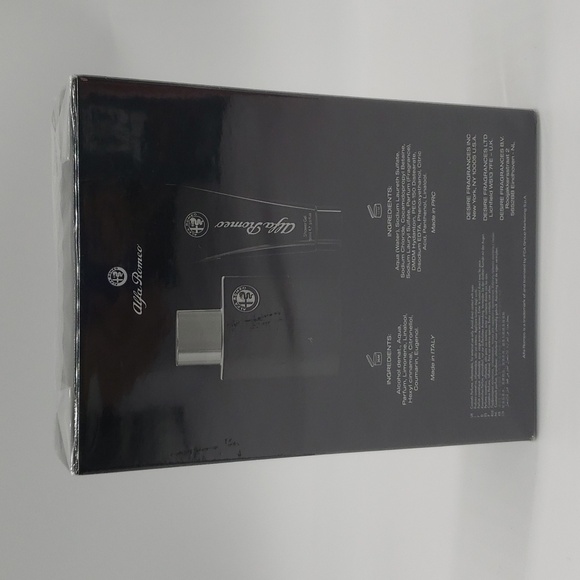 1477- Alfa Romeo Black Made In Italy For Men NWT - Picture 3 of 4